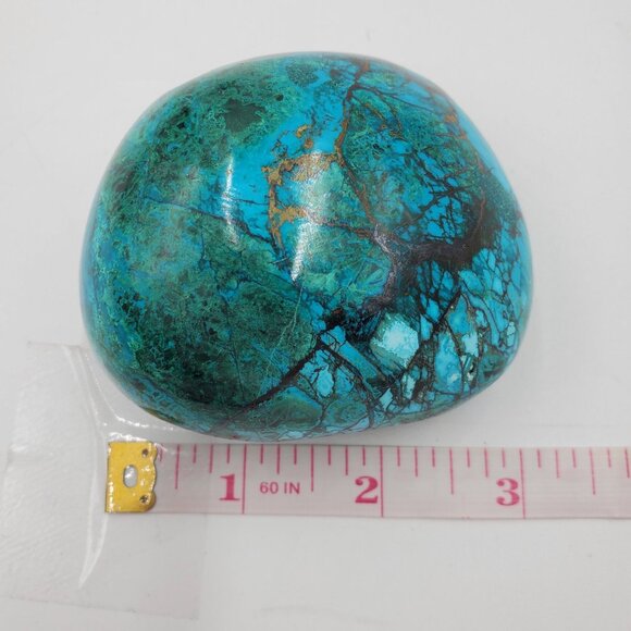368g 1840ct Peruvian Chrysocolla Polished Mineral Rock Tumbled Stone Green Blue - Picture 7 of 13